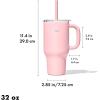 imageOXO Strive XL Tumbler with Handle  32 oz  QuartzRose Quartz