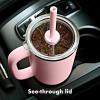 imageOXO Strive XL Tumbler with Handle  40 oz  OnyxRose Quartz