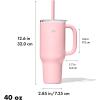imageOXO Strive XL Tumbler with Handle  40 oz  OnyxRose Quartz