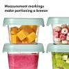 imageOXO Tot Baby Blocks Freezer Storage Containers Teal 4 OzOpal