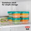 imageOXO Tot Baby Blocks Freezer Storage Containers Teal 4 OzTeal