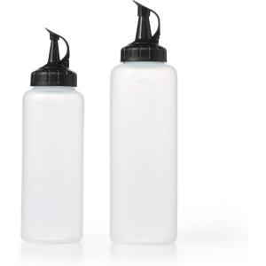 imageOXO Good Grips Chefs Squeeze Bottle Medium  5 Pack2Piece Set
