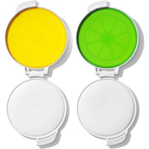 imageOXO Good Grips Cut ampamp Keep Reusable Silicone Lemon SaverWhiteLemonLime Saver Set