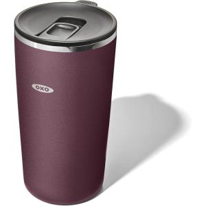 imageOXO Strive 16oz Insulated Tumbler with Sliding Lid  OnyxPurple Garnet