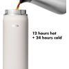 imageOXO 40 oz Insulated Handled Lid Water Bottle Topaz BlueQuartz