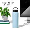 imageOXO 40 oz Insulated Handled Lid Water Bottle Topaz BlueTopaz Blue