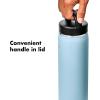 imageOXO 40 oz Insulated Handled Lid Water Bottle Topaz BlueTopaz Blue