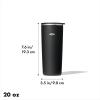 imageOXO Strive 20oz Insulated Tumbler with Sliding Lid  AmethystOnyx