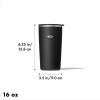 imageOXO Strive 20oz Insulated Tumbler with Sliding Lid  AmethystOnyx