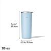 imageOXO Strive 20oz Insulated Tumbler with Sliding Lid  AmethystTopaz Blue