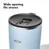 imageOXO Strive 20oz Insulated Tumbler with Sliding Lid  AmethystTopaz Blue