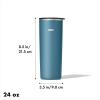 imageOXO Strive 20oz Insulated Tumbler with Sliding Lid  AquamarineAquamarine