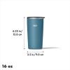 imageOXO Strive 20oz Insulated Tumbler with Sliding Lid  AquamarineAquamarine
