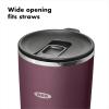 imageOXO Strive 20oz Insulated Tumbler with Sliding Lid  AquamarinePurple Garnet