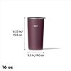 imageOXO Strive 20oz Insulated Tumbler with Sliding Lid  AquamarinePurple Garnet