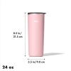 imageOXO Strive 20oz Insulated Tumbler with Sliding Lid  AquamarineRose Quartz