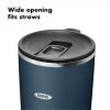 imageOXO Strive 24oz Insulated Tumbler with Sliding Lid  OnyxDark Cobalt