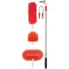 imageOXO Good Grips 3in1 Extendable Microfiber Long Reach Duster with Interchangeable Heads 8 ft Orange