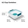 imageOXO Good Grips Prep ampamp Go 19 Cups045 L Container  Leakproof Food Storage  Ideal for leftovers and snacks  BPA Free  Microwave Safe  Dishwasher Safe  Freezer Safe  Odor and Stain Resistant 63 Cup Salad Container