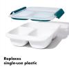 imageOXO Good Grips Prep ampamp Go 19 Cups045 L Container  Leakproof Food Storage  Ideal for leftovers and snacks  BPA Free  Microwave Safe  Dishwasher Safe  Freezer Safe  Odor and Stain Resistant 41 Cup Divided Container
