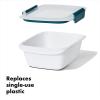 imageOXO Good Grips Prep ampamp Go 19 Cups045 L Container  Leakproof Food Storage  Ideal for leftovers and snacks  BPA Free  Microwave Safe  Dishwasher Safe  Freezer Safe  Odor and Stain Resistant 43 Cup Sandwich Container