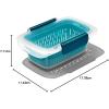imageOXO Good Grips Prep ampamp Go 19 Cups045 L Container  Leakproof Food Storage  Ideal for leftovers and snacks  BPA Free  Microwave Safe  Dishwasher Safe  Freezer Safe  Odor and Stain Resistant 19 Cup Container with Colander