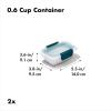 imageOXO Good Grips Prep ampamp Go 19 Cups045 L Container  Leakproof Food Storage  Ideal for leftovers and snacks  BPA Free  Microwave Safe  Dishwasher Safe  Freezer Safe  Odor and Stain Resistant 06 Cup Containers  2 Pack