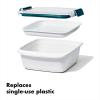 imageOXO Good Grips Prep ampamp Go 19 Cups045 L Container  Leakproof Food Storage  Ideal for leftovers and snacks  BPA Free  Microwave Safe  Dishwasher Safe  Freezer Safe  Odor and Stain Resistant 63 Cup Salad Container