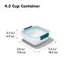 imageOXO Good Grips Prep ampamp Go 19 Cups045 L Container  Leakproof Food Storage  Ideal for leftovers and snacks  BPA Free  Microwave Safe  Dishwasher Safe  Freezer Safe  Odor and Stain Resistant 43 Cup Sandwich Container