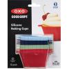 imageOXO Good Grips Silicone Baking Cups Pack of 12 Reusable BPAFree Dishwasher Safe NonStick Food Grade Cupcake And Muffin LinersBaking Cups  12