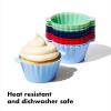 imageOXO Good Grips Silicone Baking Cups Pack of 12 Reusable BPAFree Dishwasher Safe NonStick Food Grade Cupcake And Muffin LinersBaking Cups  12