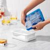 imageOXO Good Grips Silicone Stackable Ice Cube Tray with Lid  Large CubeDark Blue