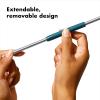 imageOXO Good Grips Stainless Steel 4 Piece Reusable Straw Set with Case  Green