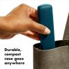 imageOXO Good Grips Stainless Steel 4 Piece Reusable Straw Set with Case  Green