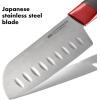 imageOXO Outdoor 55in14cm Santoku Knife with Locking SheathGrayRed