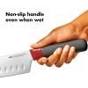 imageOXO Outdoor 55in14cm Santoku Knife with Locking SheathGrayRed