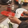 imageOXO Outdoor 55in14cm Santoku Knife with Locking SheathGrayRed