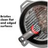 imageOXO Outdoor Heavy Duty Cast Iron Brush with CoverRedGreyHeavy Duty Brush with Cover