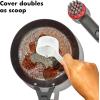 imageOXO Outdoor Heavy Duty Cast Iron Brush with CoverRedGreyHeavy Duty Brush with Cover