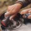 imageOXO Outdoor Heavy Duty Cast Iron Brush with CoverRedGreyHeavy Duty Brush with Cover