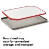 imageOXO Outdoor Kitchen Cutting Board ampamp TrayWhite