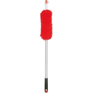 imageOXO Good Grips 3in1 Extendable Microfiber Long Reach Duster with Interchangeable Heads 8 ft Orange