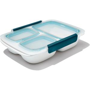imageOXO Good Grips Prep ampamp Go 19 Cups045 L Container  Leakproof Food Storage  Ideal for leftovers and snacks  BPA Free  Microwave Safe  Dishwasher Safe  Freezer Safe  Odor and Stain Resistant 41 Cup Divided Container