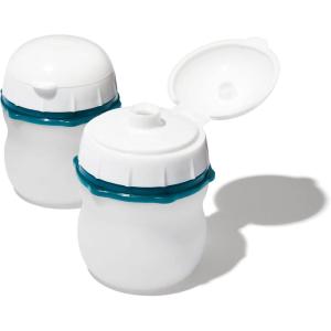 imageOXO Good Grips Prep ampamp Go Leakproof Silicone Squeeze Bottle  2 Pack White