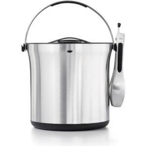 imageOXO Ice Bucket and Tongs Set  Brushed Stainless Steel