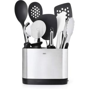 imageOXO Good Grips 15Piece Everyday Kitchen Utensil Set Silver10Piece