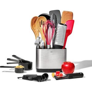 imageOXO Good Grips Everyday Kitchen Utensils 20 Piece Set Silver
