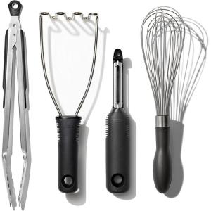 imageOXO Good Grips Stainless Steel Essential 4Piece Kitchen Gadget Set4Piece Gadget Set
