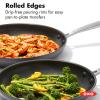 imageOXO Enhanced 10 Piece Cookware Pots and Pans Set PFASFree Ceramic Nonstick Durable Hard Anodized Cookware Scratch Resistant Stainless Steel Handle Good Grips Dishwasher Safe Oven safe Black8 10 and 12 3 Piece Frying Pan Skillet Set