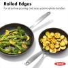 imageOXO Enhanced 10 Piece Cookware Pots and Pans Set PFASFree Ceramic Nonstick Durable Hard Anodized Cookware Scratch Resistant Stainless Steel Handle Good Grips Dishwasher Safe Oven safe Black8 and 10 Frying Pan Skillet Set